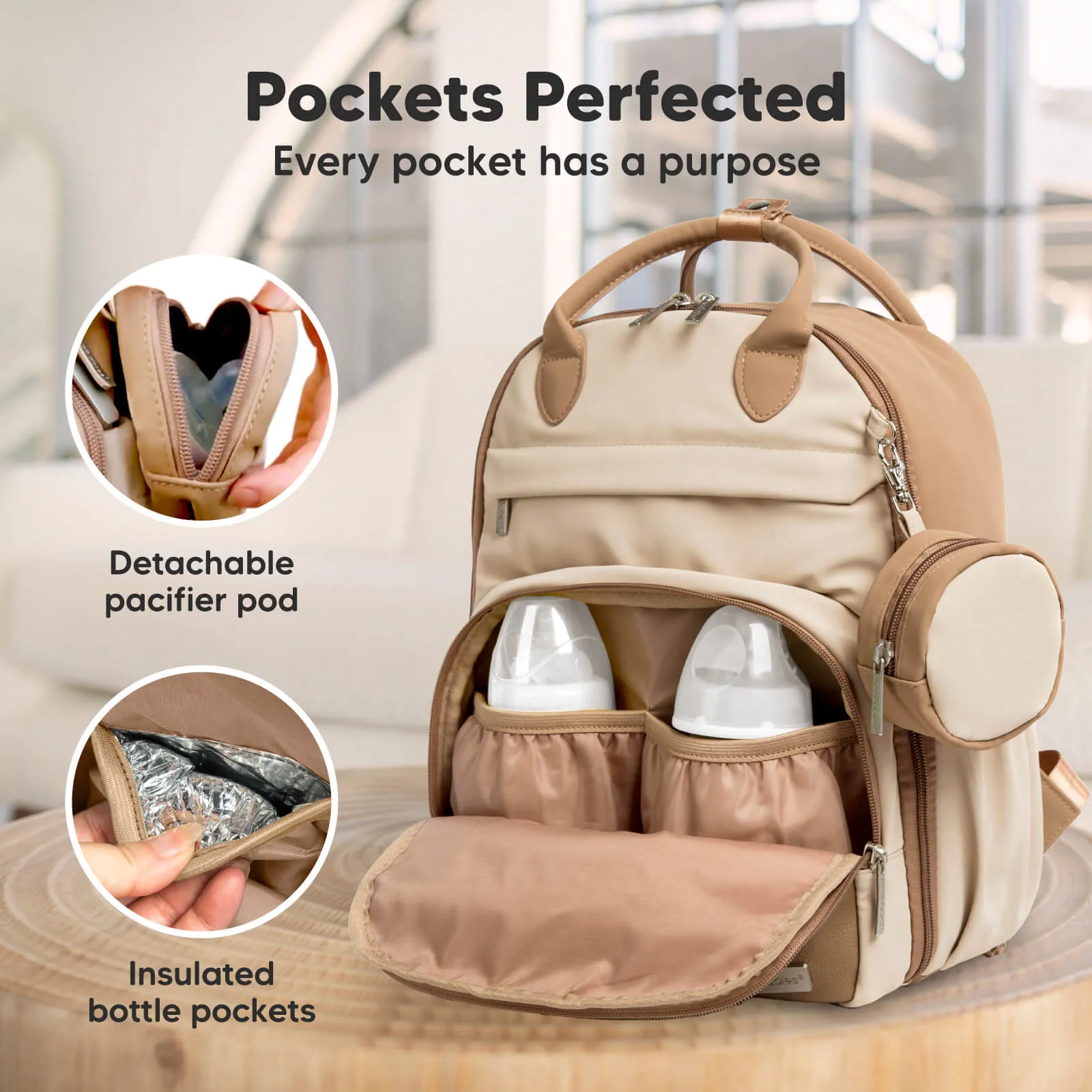 Play Diaper Bag (Latte)