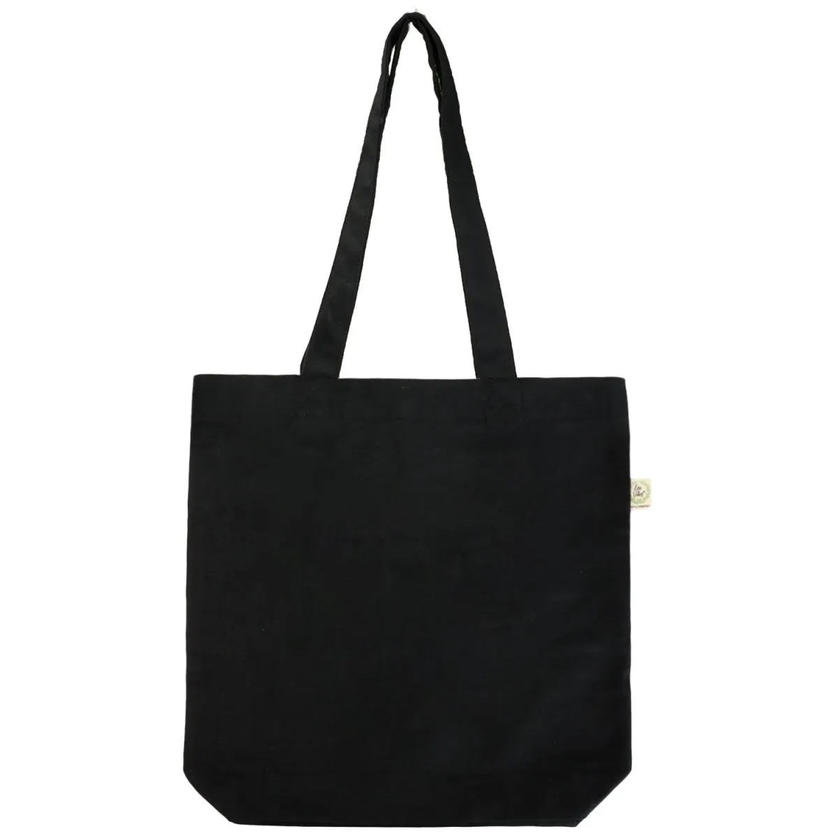 Premium Cotton Canvas Tote Bag- Evil Eye Black