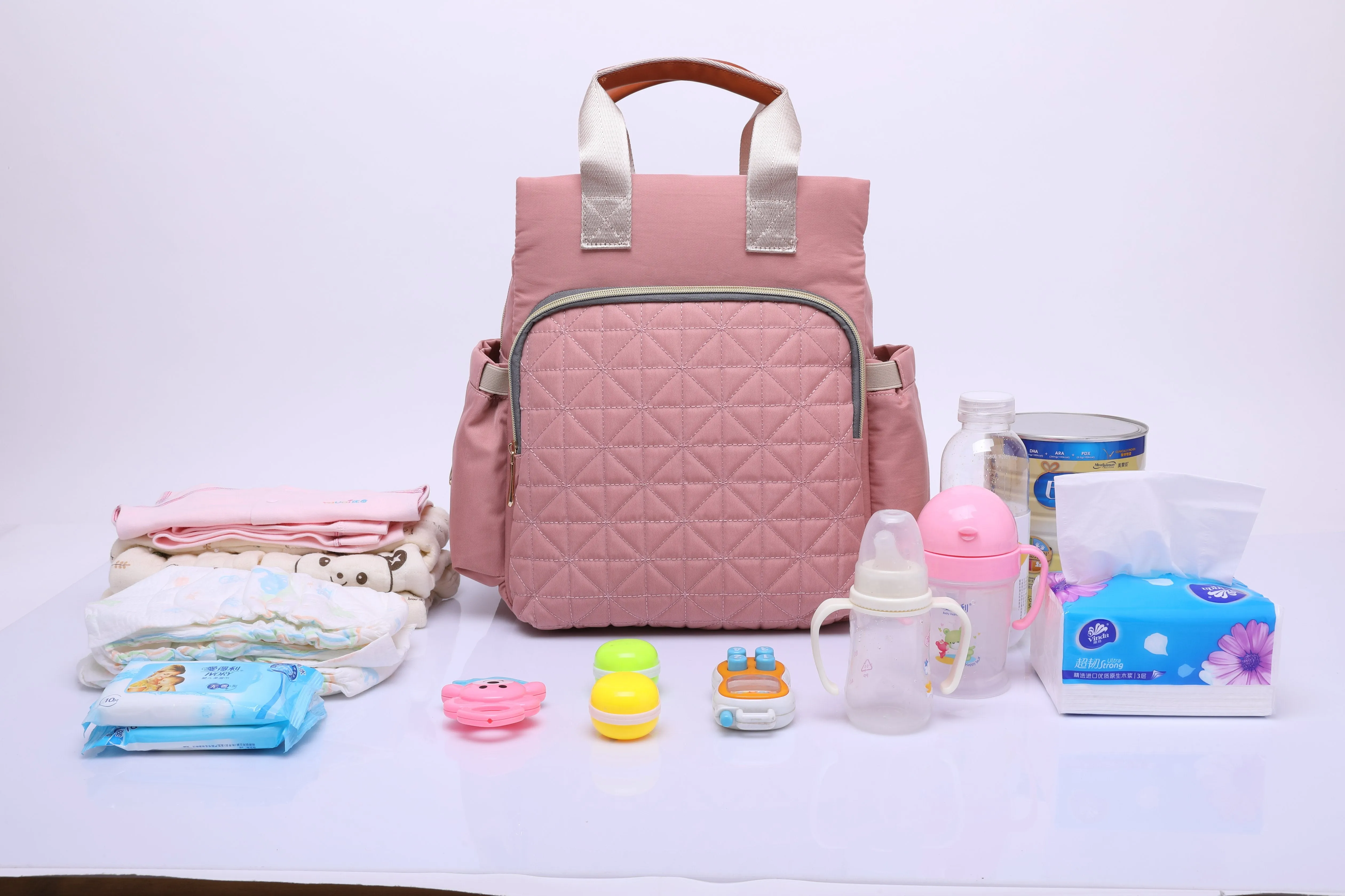 Pretty in Pink Diaper Bag Pack