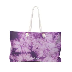 Purple Tie Dye Weekender Bag