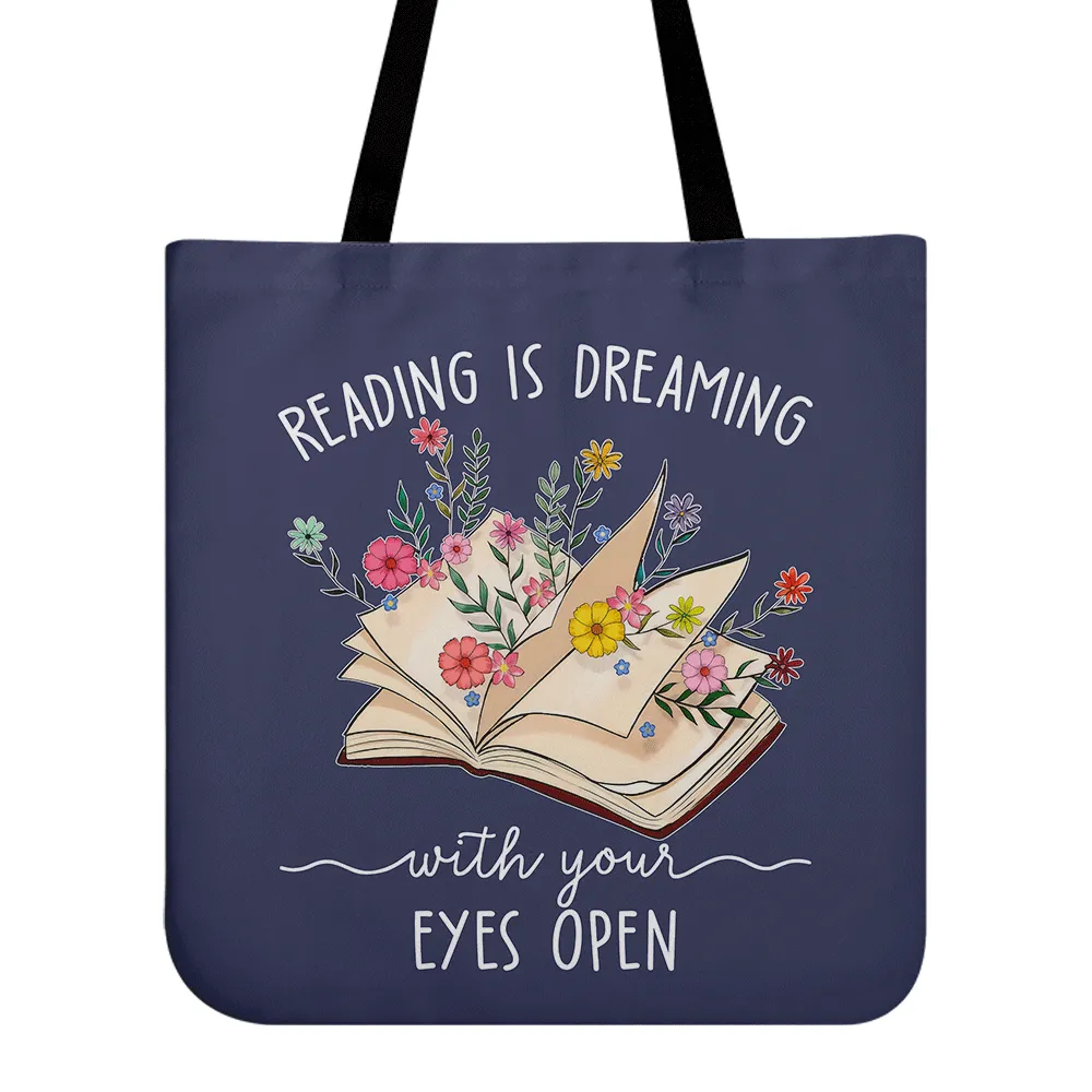 Reading Is Dreaming With Your Eyes Open Book Lovers Gift TBF366