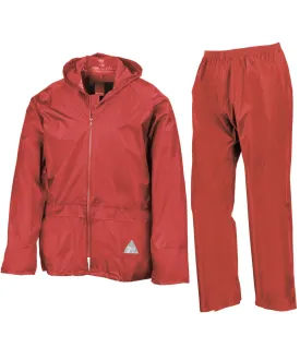 Red - Waterproof jacket and trouser set