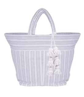 Sabai Blue Striped Beach Tote