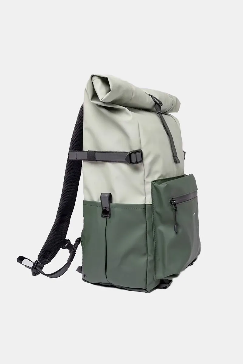 Sandqvist Ruben 2.0 Water-Resistant Rolltop Backpack (Multi Green)