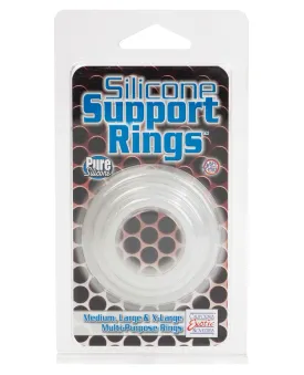 Silicone Support Rings - Black 3 Pac