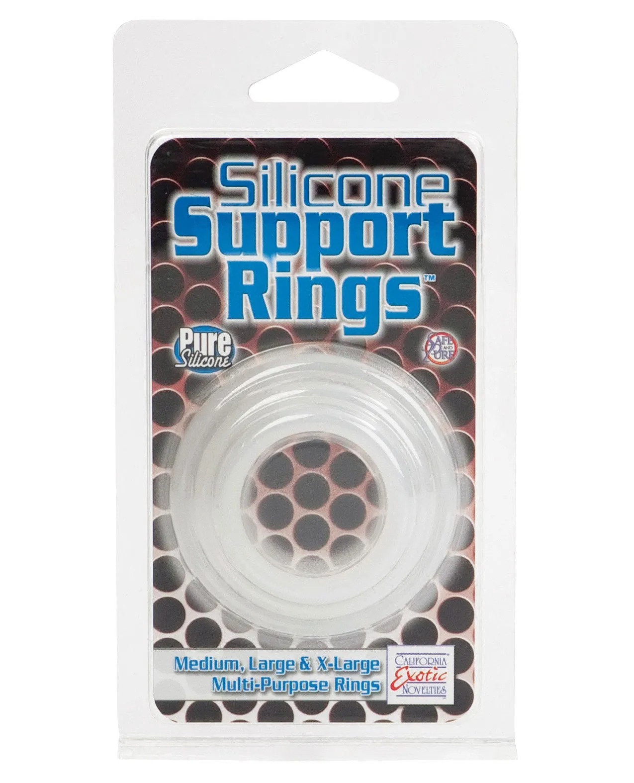 Silicone Support Rings - Black 3 Pac