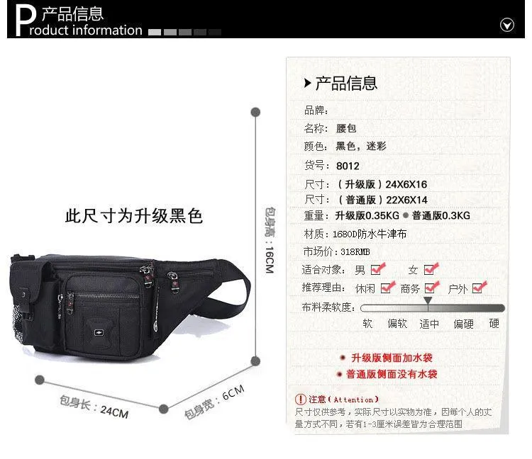 Small Black Sport Outdoor  Polyamides and Nylon Messenger bag