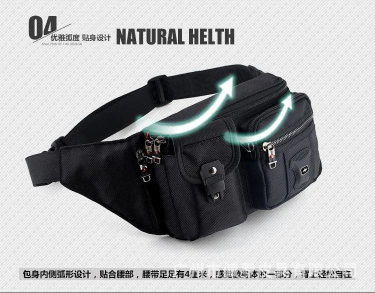 Small Black Sport Outdoor  Polyamides and Nylon Messenger bag