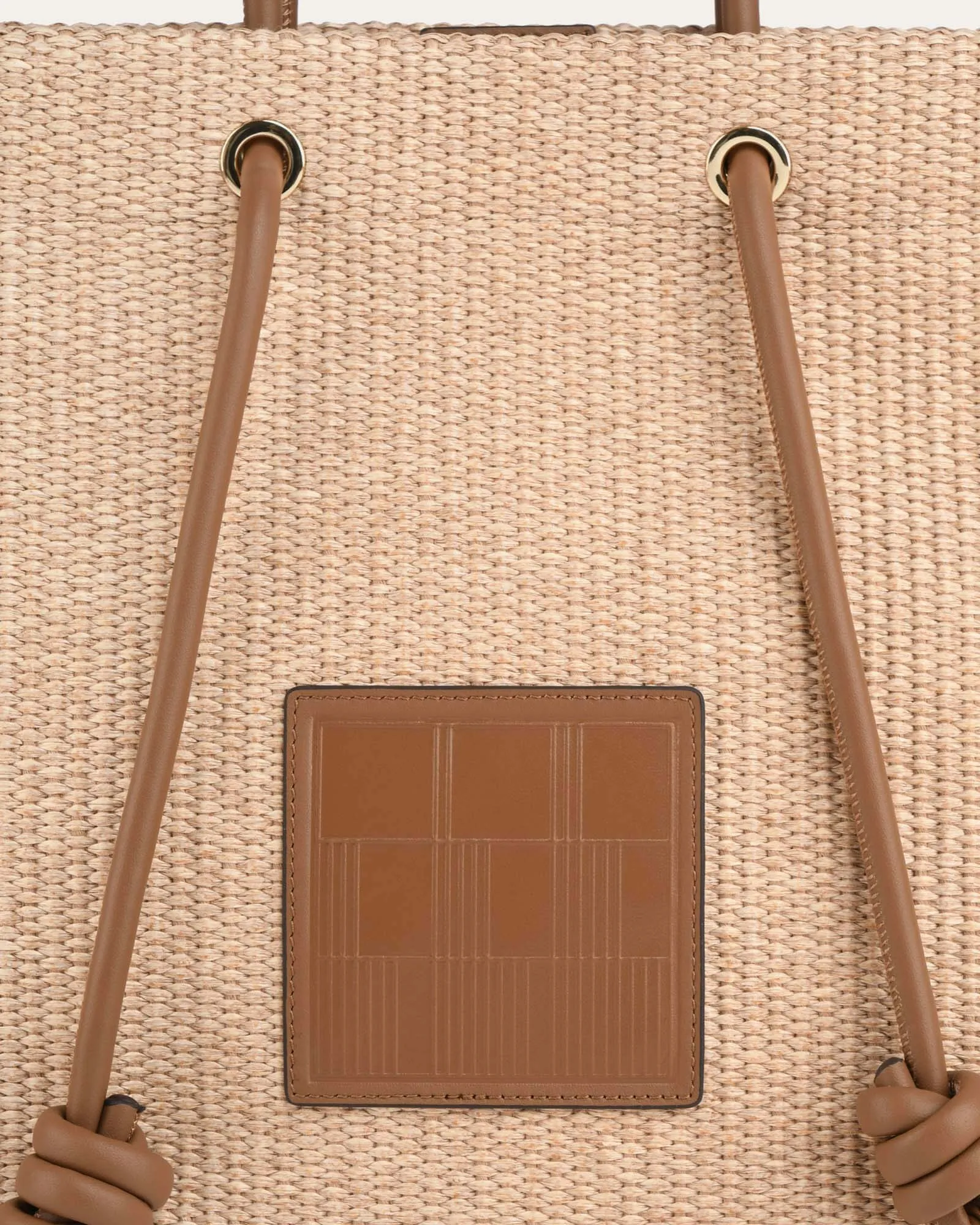 ST TROPEZ TOTE BAG NATURAL TAN MULTI