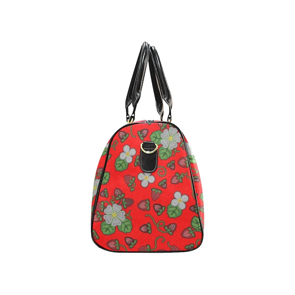 Strawberry Dreams Fire Waterproof Travel Bag