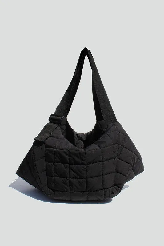 STREET LEVEL QUILTED TOTE BAG