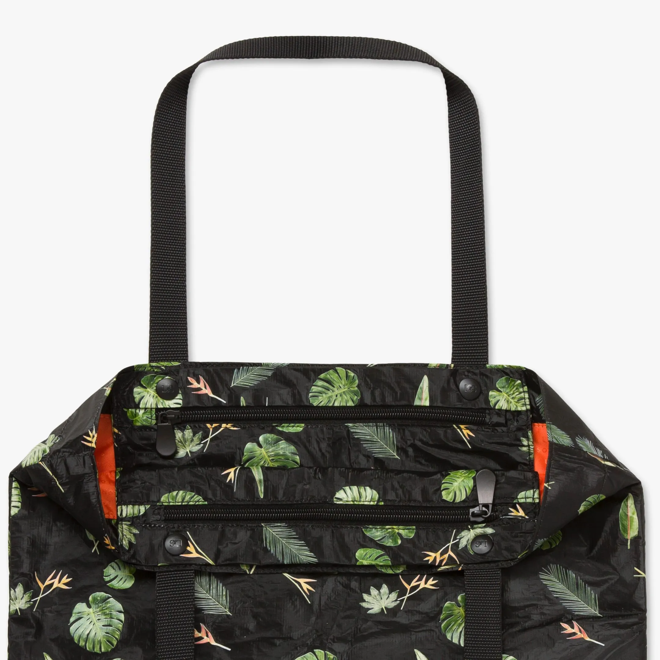 The Del Mar Packable Tote Small - Tyvek - Leaf Print