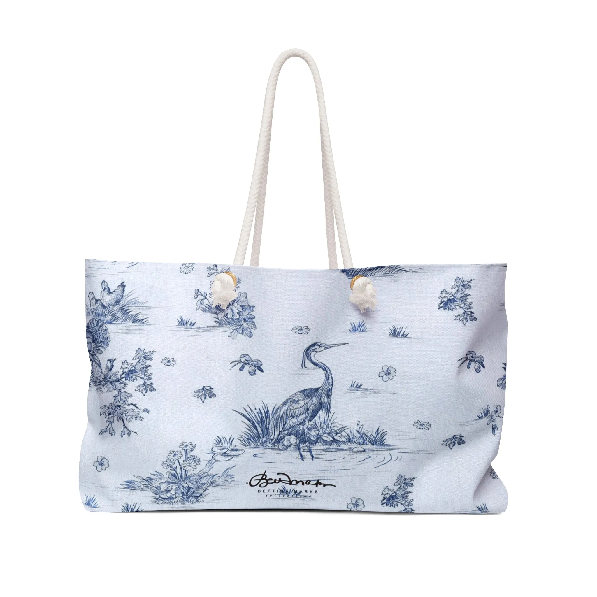 Toiles de Jouy Harmony Blue Weekender Bag