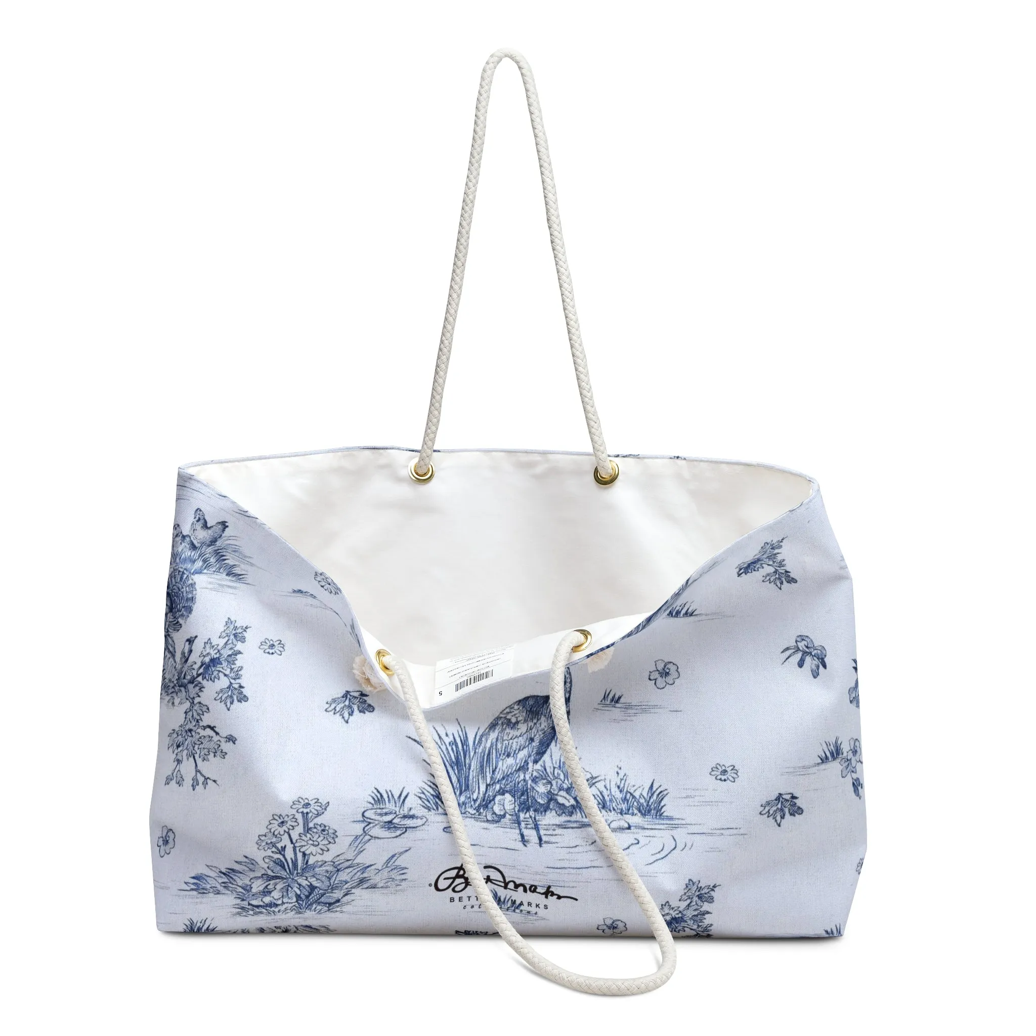 Toiles de Jouy Harmony Blue Weekender Bag