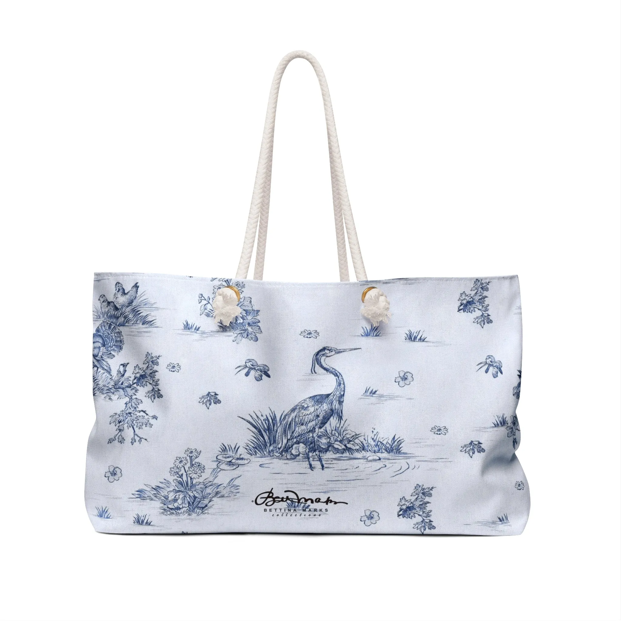 Toiles de Jouy Harmony Blue Weekender Bag