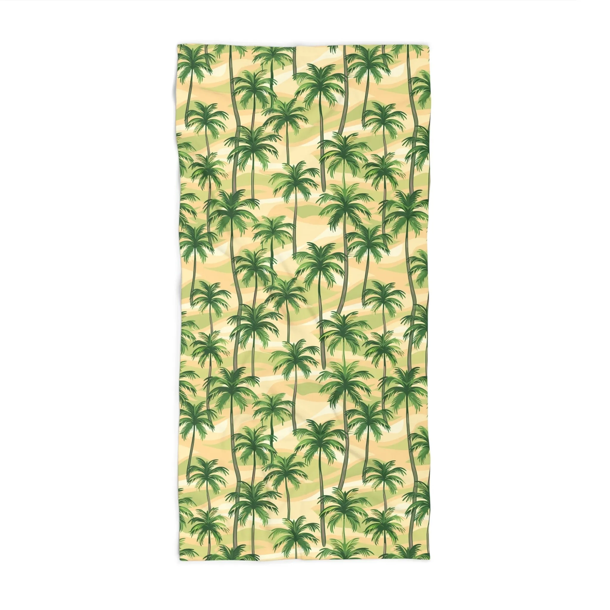 Tropical Palm Tree Microfiber Beach Towel (30" × 60")