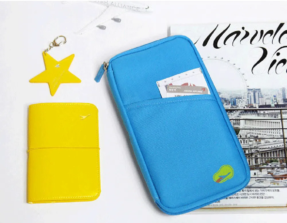 US 1-2 Pcs Travel Wallet Passport Holder Accessories Document Organizer Bag Case