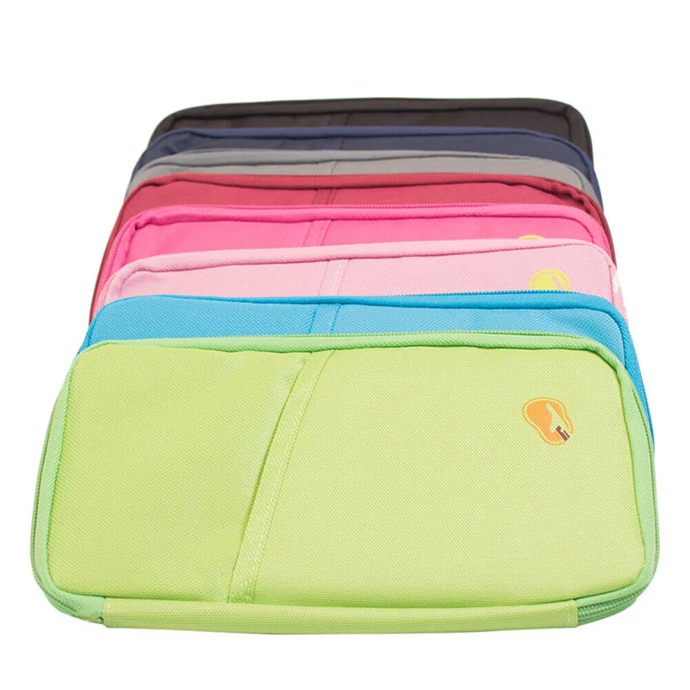 US 1-2 Pcs Travel Wallet Passport Holder Accessories Document Organizer Bag Case