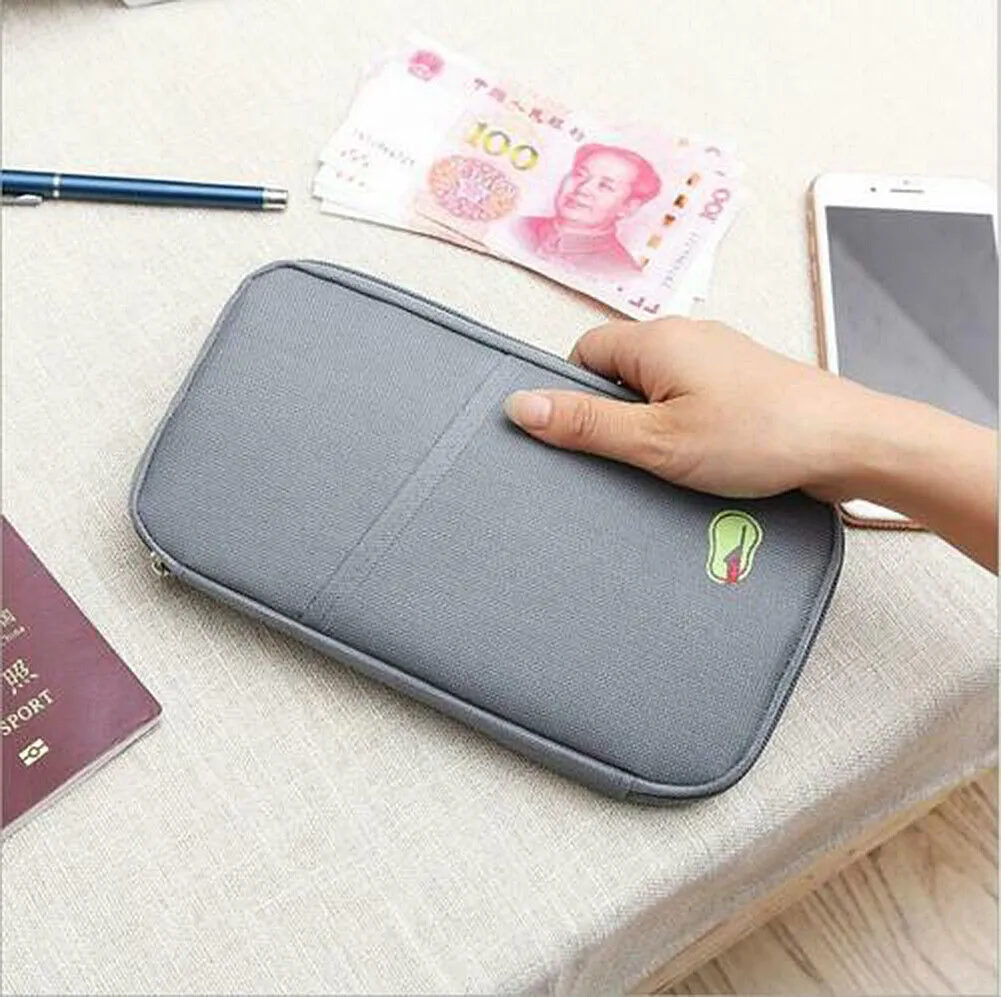 US 1-2 Pcs Travel Wallet Passport Holder Accessories Document Organizer Bag Case