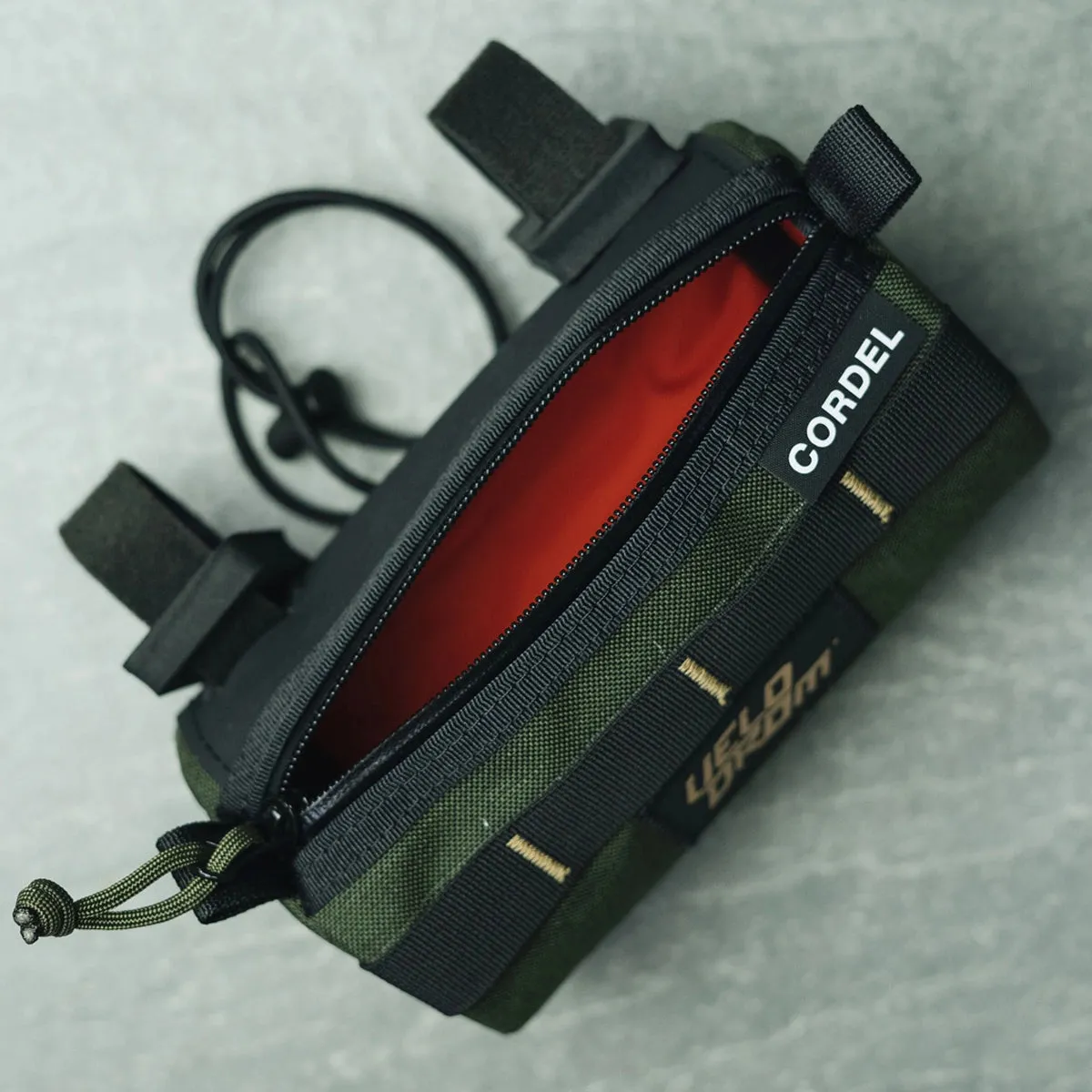 VELODROM RaceDay by Cordel Durum Mini Handlebar Bag - Heavy Graphic Olive