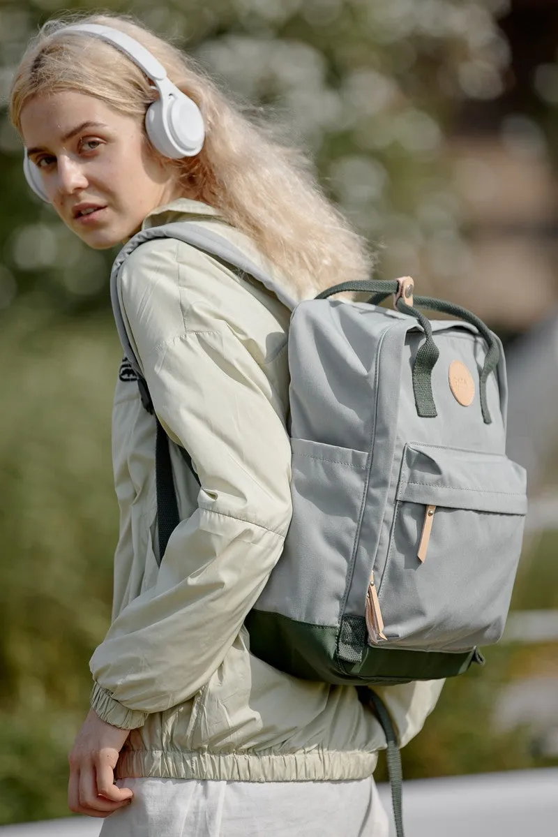 Waterproof Canvas Backpack Bag with Side Pockets