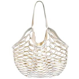 WHITE GOLD/PLATINUM - FISHERMANS TOTE