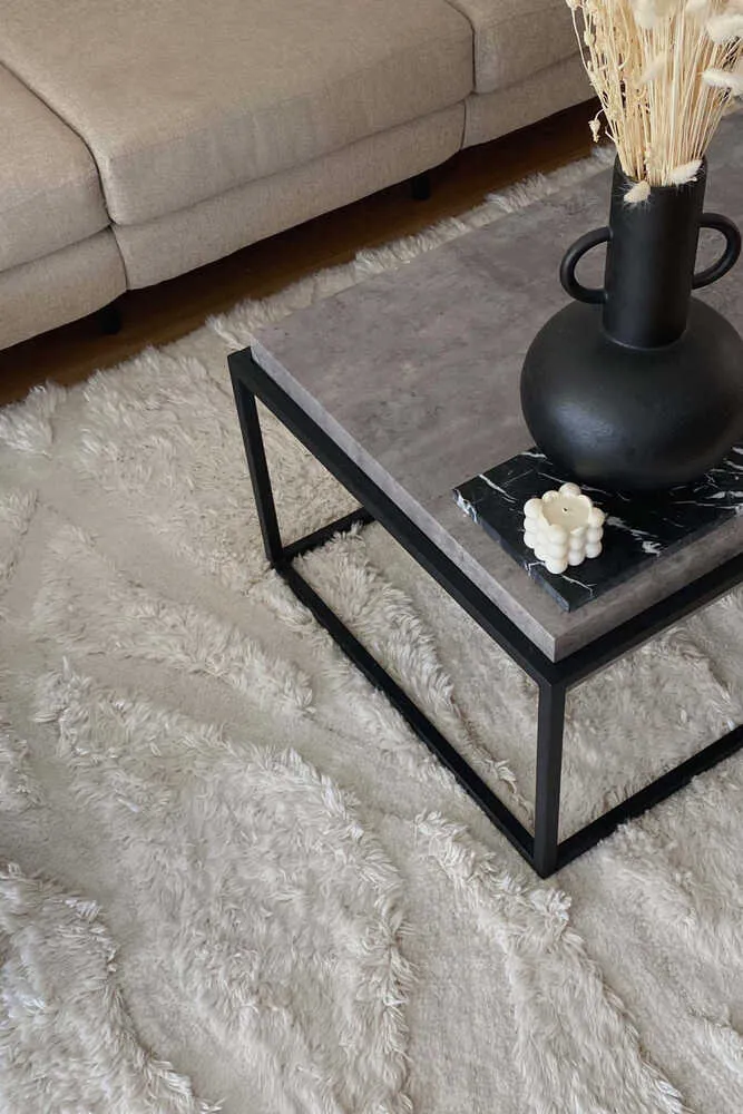 WOOL AREA RUG ENKANG IVORY